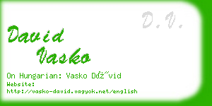 david vasko business card